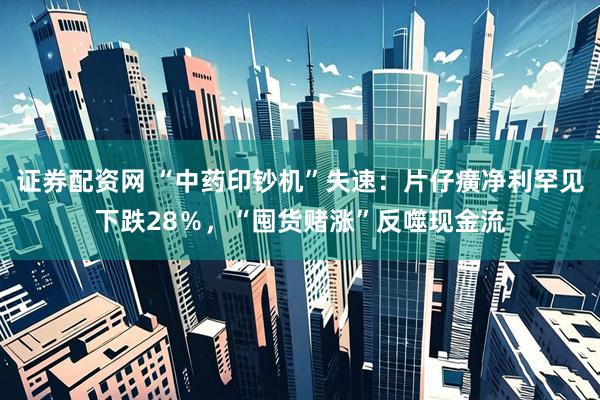 证券配资网 “中药印钞机”失速：片仔癀净利罕见下跌28％，“囤货赌涨”反噬现金流